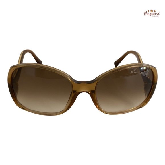 Authentic LOUIS VUITTON Brown Speckling Acetate Frame Gina Sunglasses - Z0052W - Picture 1 of 14